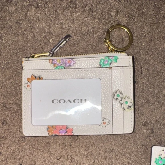 Coach Cream Floral Crossbody with Matching Card Case - Picture 5 of 5